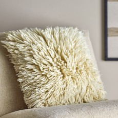 Pude "Star" tuftet naturfarvet uld - Bloomingville 45x45