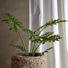 Philodendron plante gøn, kunstig - Bloomingville - H: 84 cm