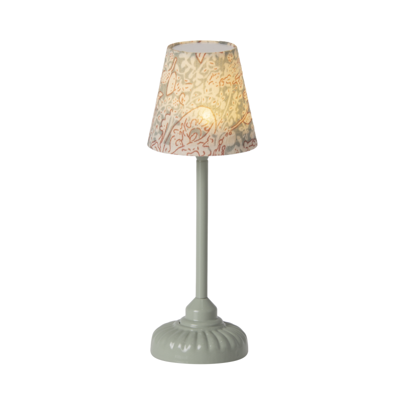 Miniature Gulvlampe Mintfarvet Mus Maileg :