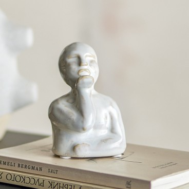 Figur "Knox" natur & råhvid - Bloomingville H: 10 cm