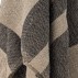 Plaid "Temi" sort og lys brun - Bloomingville 130x160