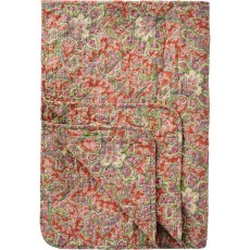 Quilt / Vattæppe brændt orange m/ paisleymønster - Ib Laursen 130x180