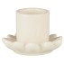 Stage hvid t/ kronelys blomst - Ib Laursen H: 4 cm