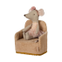 Miniature lænestol m/ pudder rosa - Maileg