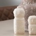 Dekorations figur af beige cement - House Nordic H: 15