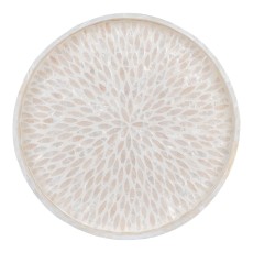 Bakke af bambus & capiz beige - House Nordic L: 40