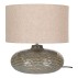 Bordlampe "Oldham" grøn m/ natur skærm - House Nordic H: 44