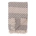 Plaid "Alanya" brun, beige & hvidt mønster - Ib Laursen 130x180
