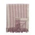 Plaid "Monta" m/ rosa striber - Bloomingville 130x160