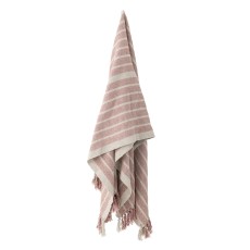 Plaid "Monta" m/ rosa striber - Bloomingville 130x160