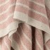Plaid "Monta" m/ rosa striber - Bloomingville 130x160