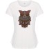 T-shirt "Owl tee" hvid m/ gammel rosa og brun ugle - Costamani