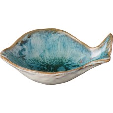 Skål "Ocean Blue" mini fiskeformet - Ib Laursen - L: 10,7 cm