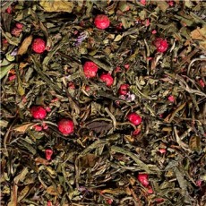 Springtime grøn/hvid te m/ bær og blomster - Te & kaffe specialisten - 100 g