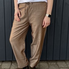 Bukser "Wanna" skinnende brun - Costamani