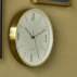 Vægur m/ messing finish "Hour" - House Doctor 30x30