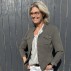 Bluse "Addie" m/ mørke grønne striber - Costamani