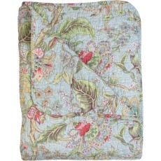 Quilt / Vattæppe "Amara" lyseblå m/ mønster - Au Maison 140x180