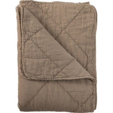 Quilt / Vattæppe mørk sand - C'est Bon 140x200