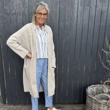 Cardigan lang "GelaSZ" beige - Saint Tropez
