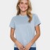 T-shirt "HagaSZ" lys blå m/ glimmer - Saint Tropez