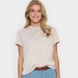 T-shirt "HagaSZ" lys sand m/ glimmer - Saint Tropez