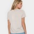 T-shirt "HagaSZ" lys sand m/ glimmer - Saint Tropez
