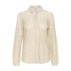 Skjorte "JewelSZ" sand m/ blonde mønster og glimmer - Saint Tropez