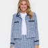 Blazer / jakke "JacquelineSZ" blå m/ mønster - Saint Tropez