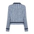 Blazer / jakke "JacquelineSZ" blå m/ mønster - Saint Tropez