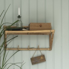 Hylde rattan m/ 3 knager - Ib Laursen - L: 50cm