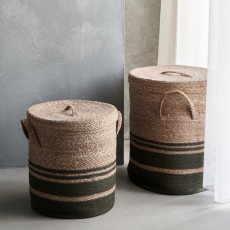 Vasketøjskurv m/ striber "Laundry" - House Doctor - Vælg ml 2 str.