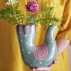 Vase "Trudy" grøn fugl - Bloomingville H: 19
