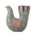 Vase "Trudy" grøn fugl - Bloomingville H: 19