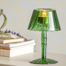 Fyrfadsstage som grøn lampe "Cisco" - Bloomingville H: 18