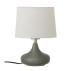 Bordlampe "Loa" grøn m/ hør skærm - Bloomingville H: 27,5