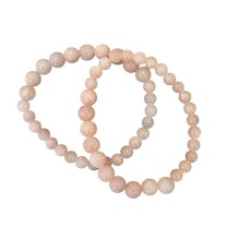 Armbånd - Friihof + Siig - m/ rosa farvede perler