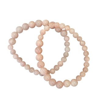 Armbånd - Friihof + Siig - m/ rosa farvede perler