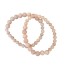 Armbånd - Friihof + Siig - m/ rosa farvede perler