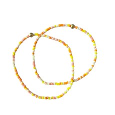 Armbånd - Friihof + Siig - Perler - rosa og guld perler
