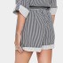 Shorts  "ZalindaSZ" råhvid m/ mørkeblå striber - Saint Tropez