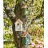 Fuglehus grøn m/ naturfarvet tag & hul - Ib Laursen