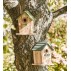Fuglehus natur m/ grønt tag & hul - Ib Laursen
