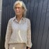 Skjorte "JewelSZ" sand m/ blonde mønster og glimmer - Saint Tropez