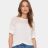Bluse / T-shirt "KonstansiaSZ" hvid m/ hul mønster - Saint Tropez