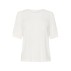 Bluse / T-shirt "KonstansiaSZ" hvid m/ hul mønster - Saint Tropez