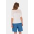 Bluse / T-shirt "KonstansiaSZ" hvid m/ hul mønster - Saint Tropez