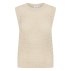 Vest "KarlinaSZ" lys sand m/ hulmønster - Saint Tropez