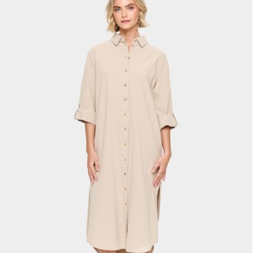 Skjortekjole "ZalindaSZ" beige/sand - Saint Tropez