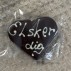 Marcipanhjerte m/ mørk chokolade "Jeg elsker dig" - Cocoture 45 g
